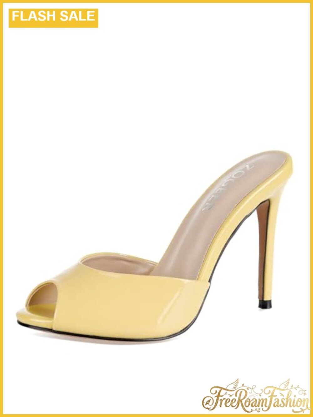 Stiletto High Heel Peep Toe Slip On Mule Sandals Party Heels
